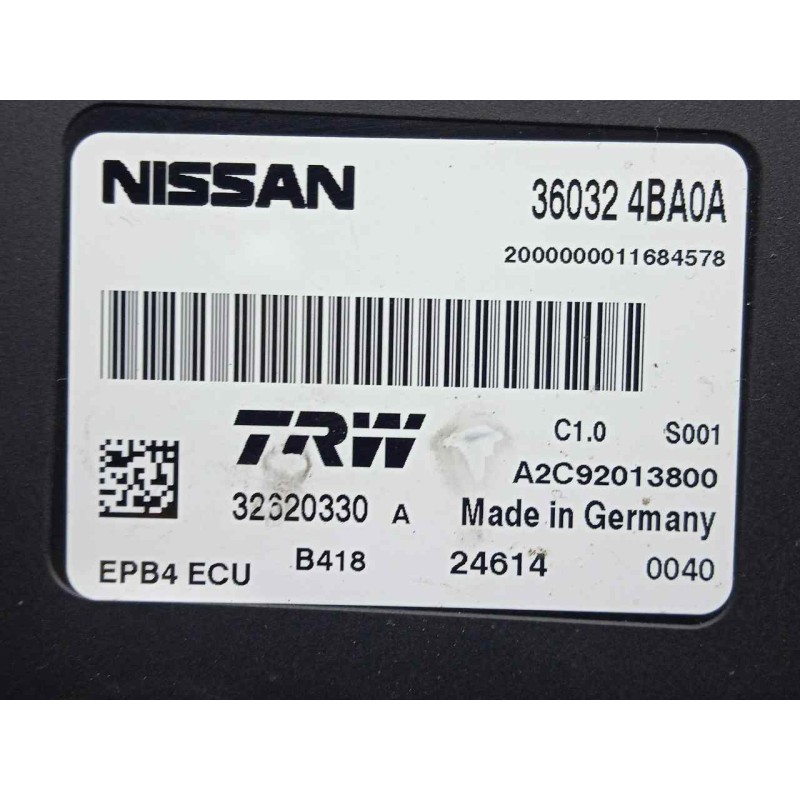 Recambio de modulo electronico para nissan x-trail (t32) 1.6 dci turbodiesel cat referencia OEM IAM 360324BA0A-A2C92013800-32320