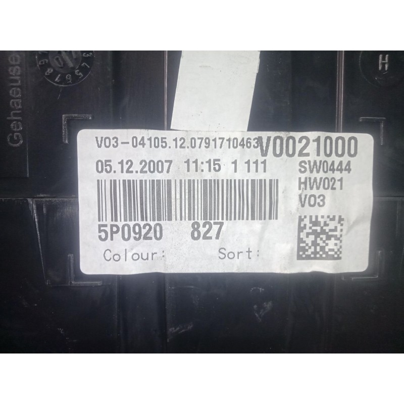 Recambio de cuadro instrumentos para seat altea xl (5p5) 1.6 referencia OEM IAM 110080369001  