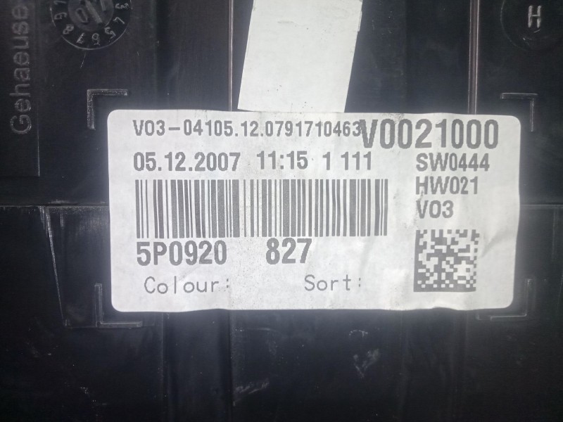 Recambio de cuadro instrumentos para seat altea xl (5p5) 1.6 referencia OEM IAM 110080369001  