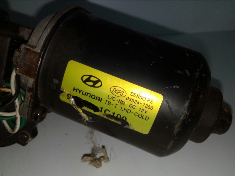 Recambio de motor limpia delantero para hyundai getz (tb) referencia OEM IAM 035247380-981001C100 DENSO 5 PINES