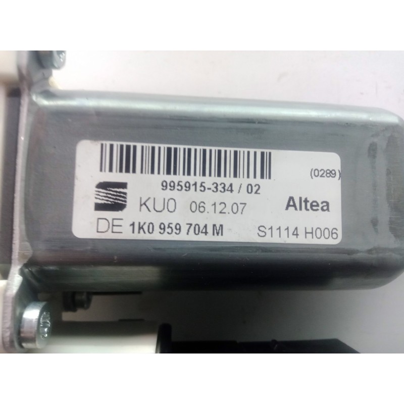 Recambio de motor elevalunas trasero derecho para seat altea xl (5p5) 1.6 referencia OEM IAM 1K0959704M  
