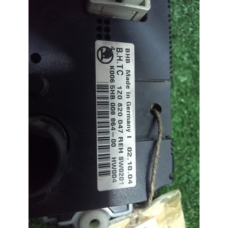 Recambio de mando calefaccion / aire acondicionado para skoda octavia berlina (1z3) 1.9 tdi referencia OEM IAM 1Z0820047-5HB0088
