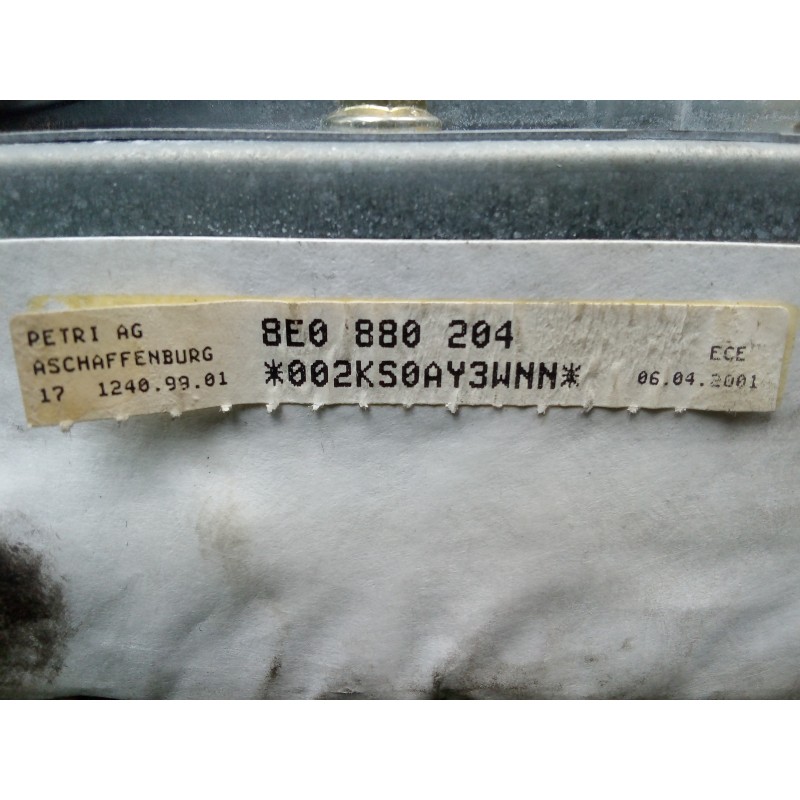 Recambio de airbag delantero derecho para audi a4 berlina (8e) 1.9 tdi referencia OEM IAM 8E0880204  