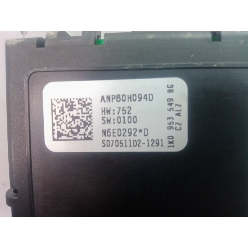 Recambio de modulo electronico para seat altea xl (5p5) 1.6 referencia OEM IAM 1K09535498  