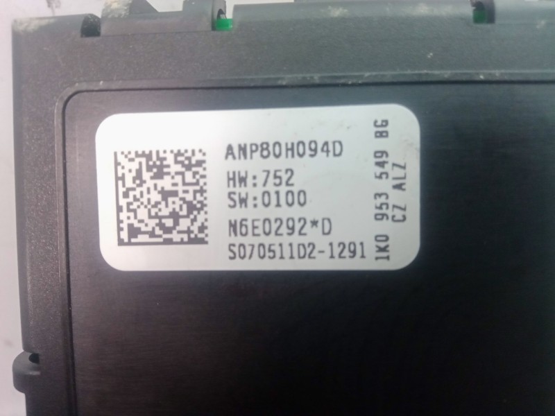 Recambio de modulo electronico para seat altea xl (5p5) 1.6 referencia OEM IAM 1K09535498  