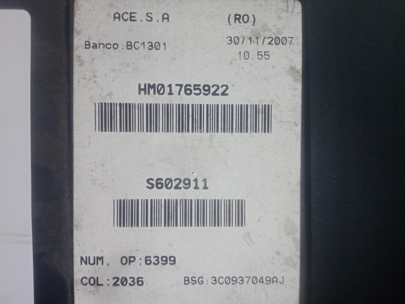 Recambio de caja reles / fusibles para seat altea xl (5p5) 1.6 referencia OEM IAM 3C0937049AJ  