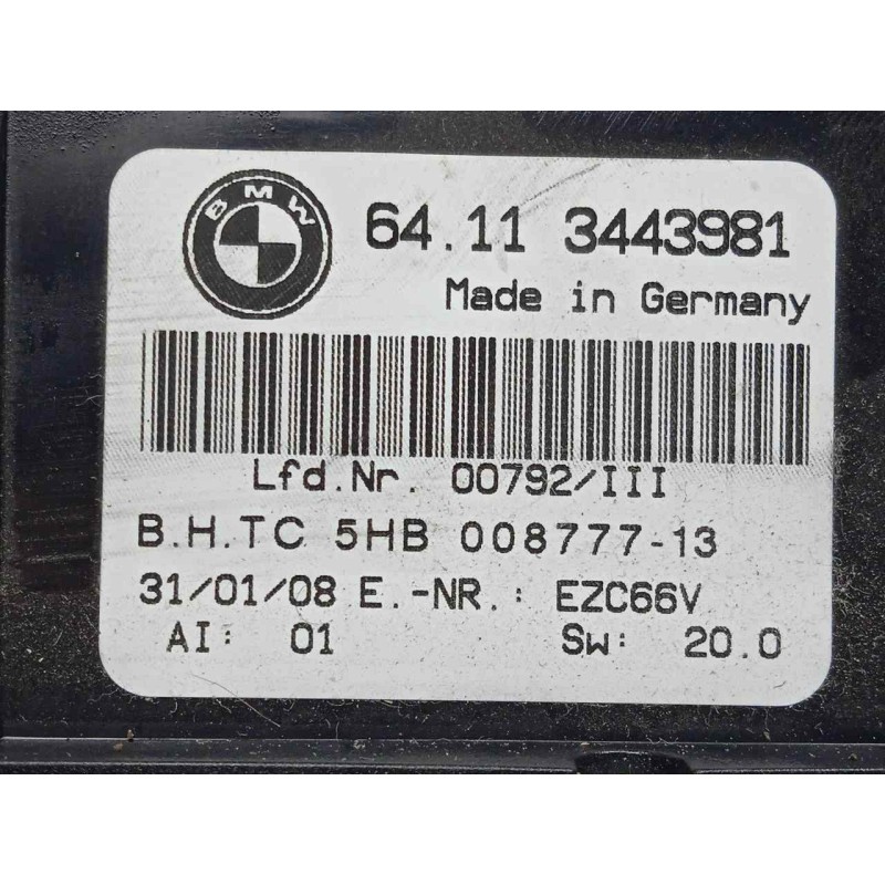 Recambio de mando climatizador para bmw x3 (e83) 2.0 turbodiesel cat referencia OEM IAM 64113443981  
