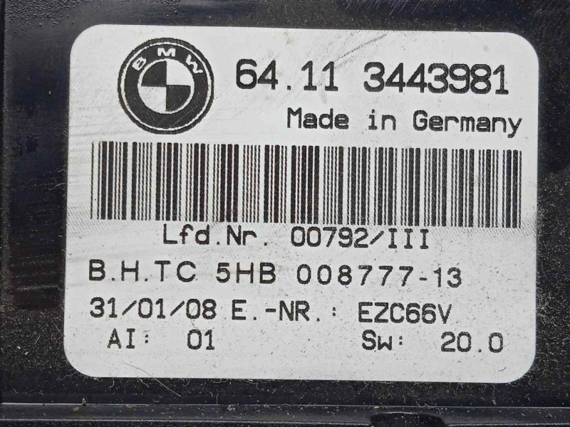 Recambio de mando climatizador para bmw x3 (e83) 2.0 turbodiesel cat referencia OEM IAM 64113443981  
