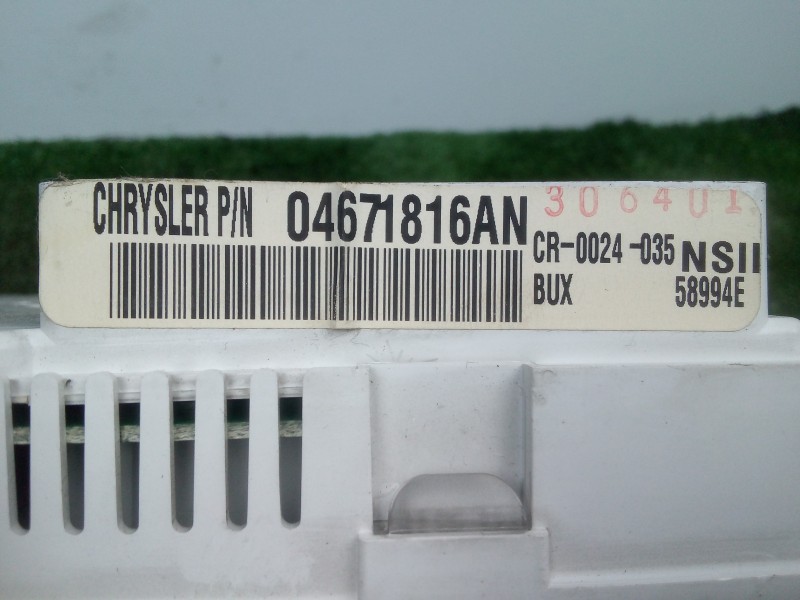 Recambio de cuadro instrumentos para chrysler pt cruiser (pt) 1.6 16v cat referencia OEM IAM 04671816AN-CR0024035  