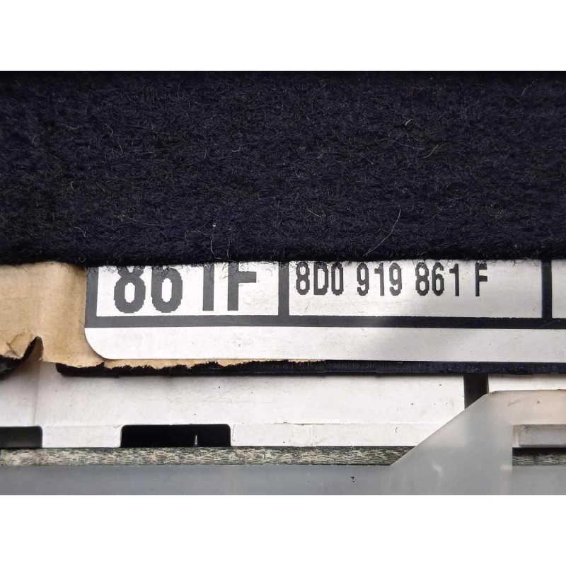Recambio de cuadro instrumentos para audi a4 berlina (b5) 1.9 tdi referencia OEM IAM 8D0919861F  