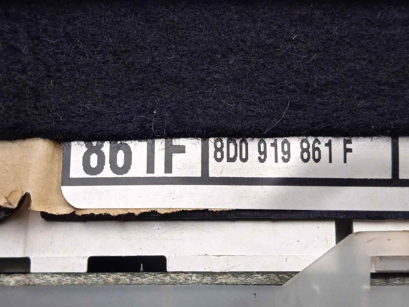 Recambio de cuadro instrumentos para audi a4 berlina (b5) 1.9 tdi referencia OEM IAM 8D0919861F  