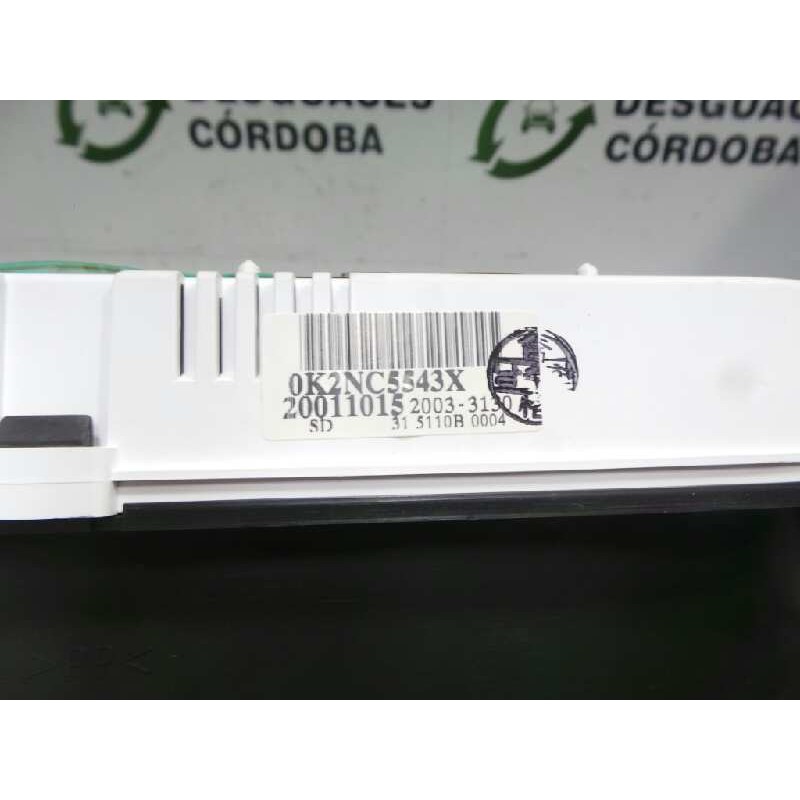 Recambio de cuadro instrumentos para kia shuma ii 1.6 cat referencia OEM IAM 0K2NC5543X-78807120-78817270-20011015-20033130  
