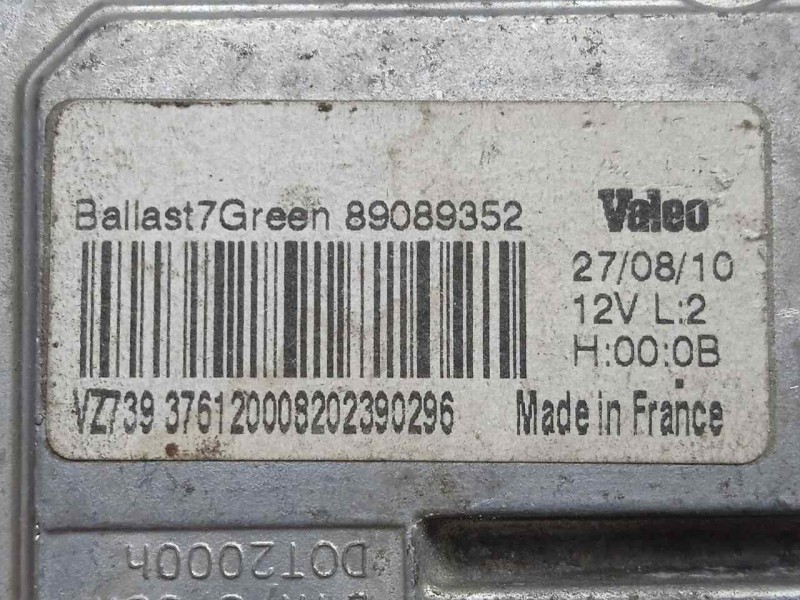 Recambio de centralita faros xenon para volvo s60 lim. 2.0 diesel cat referencia OEM IAM 89089352  