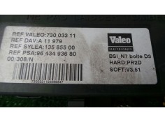 Recambio de centralita check control para citroën xsara berlina 1.9 diesel referencia OEM IAM 73003311-9643493680-BSIN7 BSIN7  2