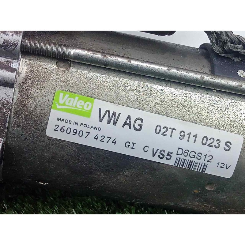 Recambio de motor arranque para skoda fabia (5j2 ) 1.2 referencia OEM IAM 02T911023S-D6GS12 10.DIENTES VALEO