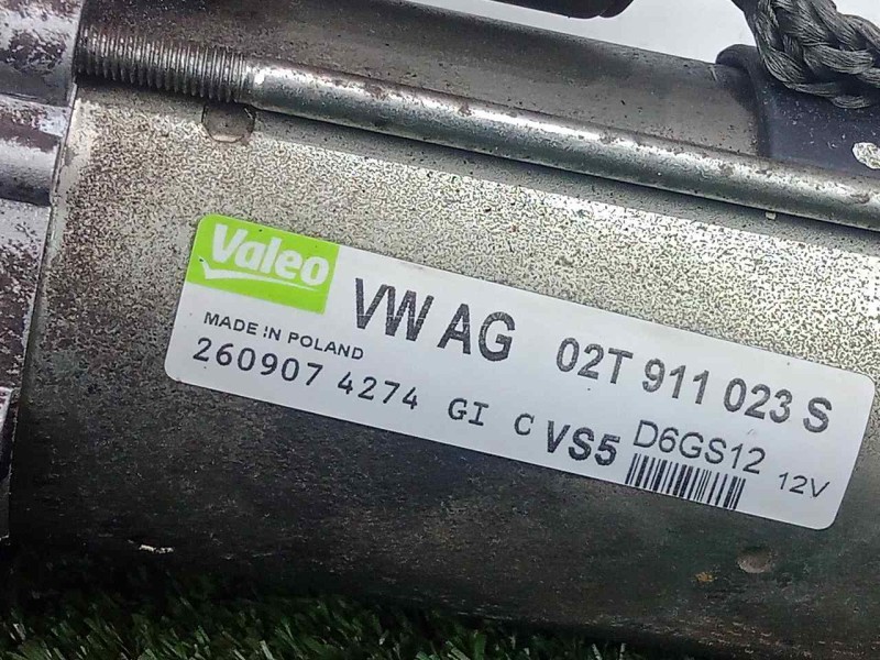 Recambio de motor arranque para skoda fabia (5j2 ) 1.2 referencia OEM IAM 02T911023S-D6GS12 10.DIENTES VALEO