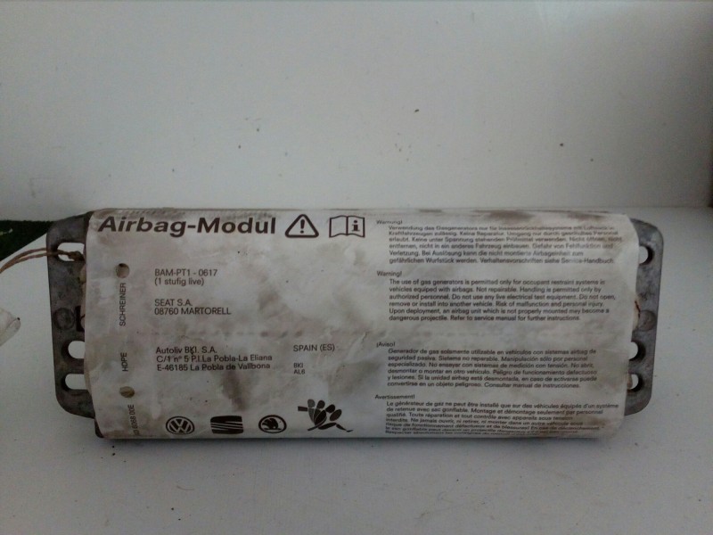 Recambio de airbag delantero derecho para seat toledo (5p2) 2.0 tdi referencia OEM IAM 5P0880204B  