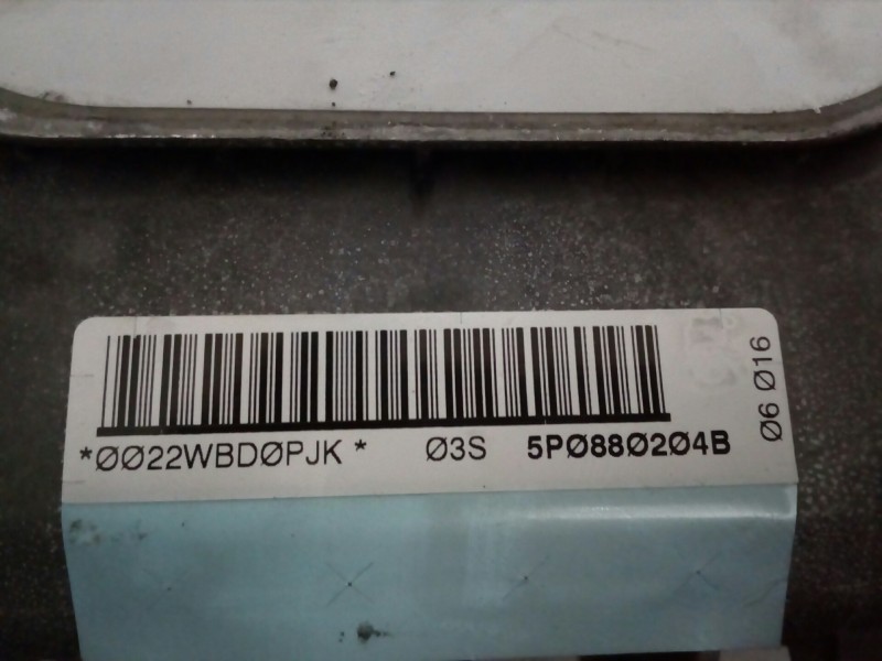 Recambio de airbag delantero derecho para seat toledo (5p2) 2.0 tdi referencia OEM IAM 5P0880204B  