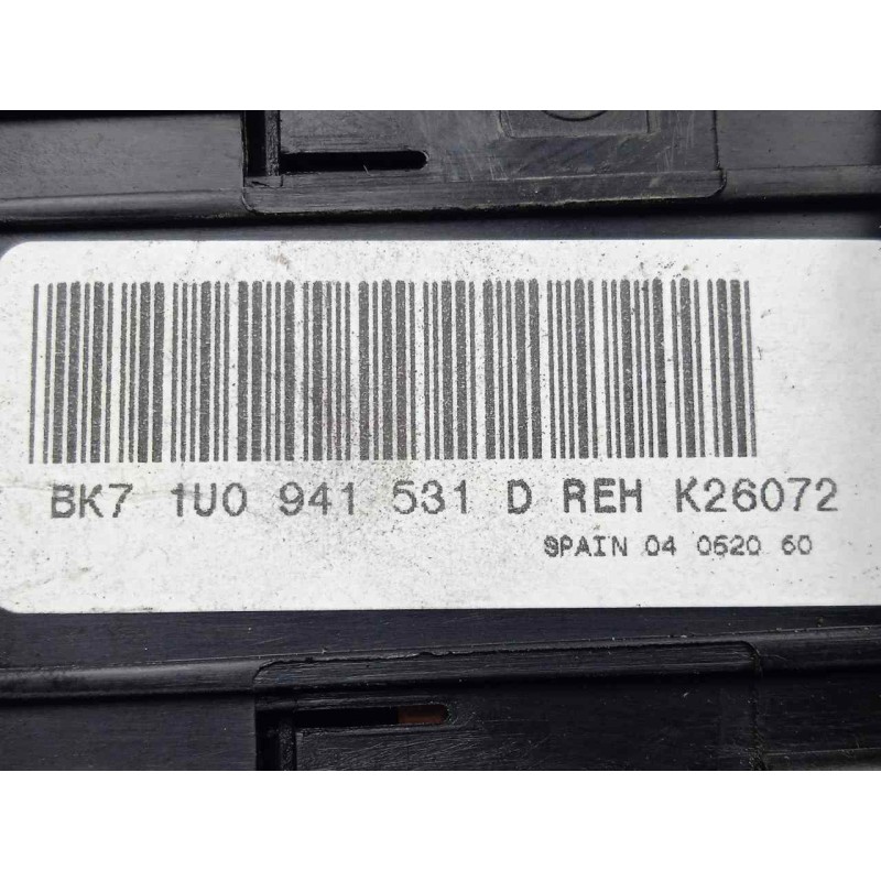 Recambio de interruptor luces para skoda fabia (5j2 ) 1.2 referencia OEM IAM 1U0941531D  