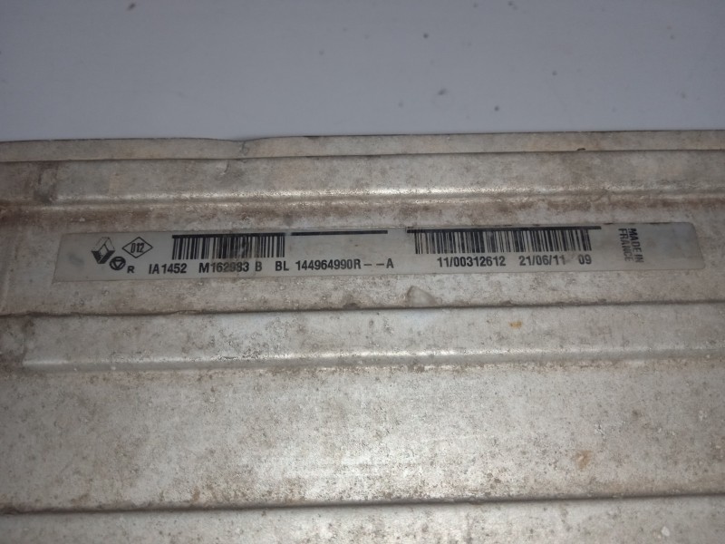 Recambio de intercooler para renault scenic iii grand dynamique referencia OEM IAM 144964990R-M162983B  