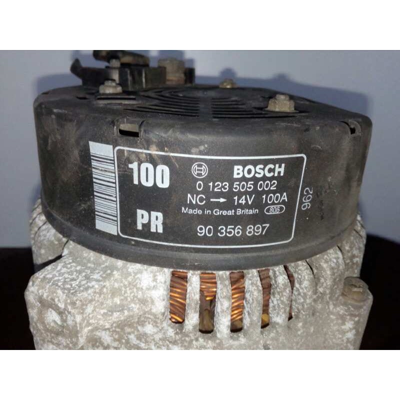 Recambio de alternador para opel vectra b berlina 1.6 16v referencia OEM IAM 0123505002-90356897 BOSCH 100A