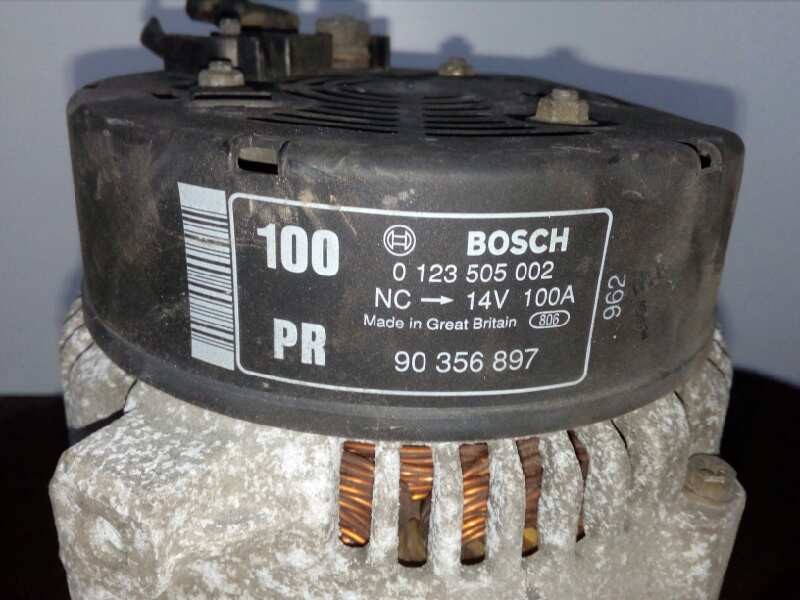 Recambio de alternador para opel vectra b berlina 1.6 16v referencia OEM IAM 0123505002-90356897 BOSCH 100A