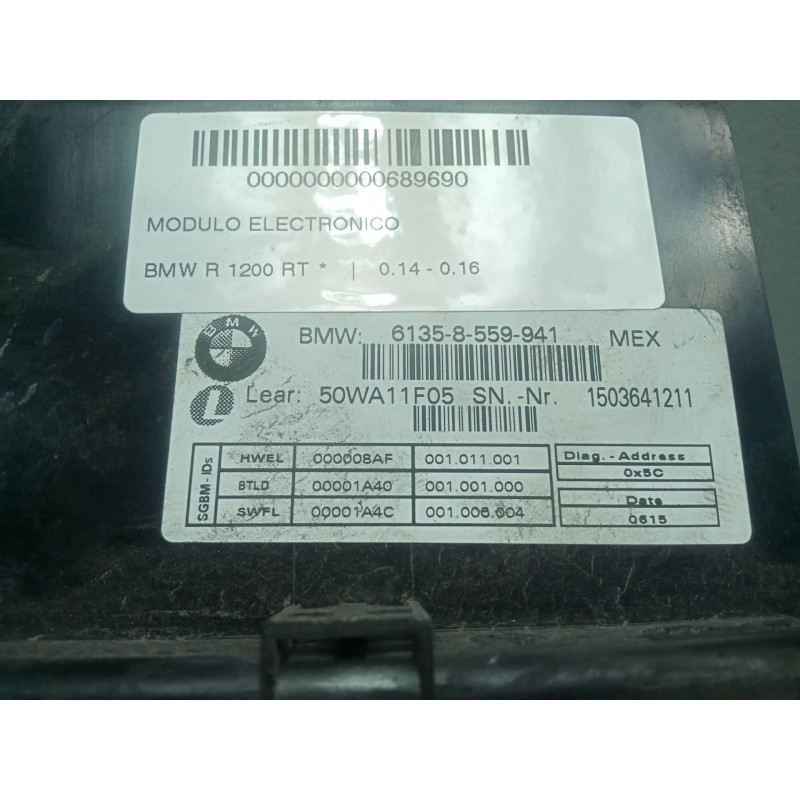 Recambio de modulo electronico para bmw r 1200 rt referencia OEM IAM 61358559941  