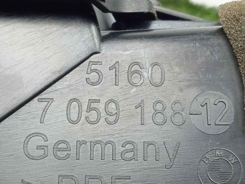 Recambio de aireador delantero derecho para bmw serie 1 berlina (e81/e87) 118d referencia OEM IAM 51607059188-7059188  