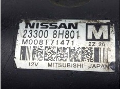 Recambio de motor arranque para nissan almera tino (v10m) 2.2 dci diesel cat referencia OEM IAM 233008H801-M008T71471 12.DIENTES 2