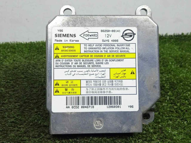 Recambio de centralita airbag para ssangyong rexton 2.7 turbodiesel cat referencia OEM IAM 8625008141-5WY64008 SIEMENS 