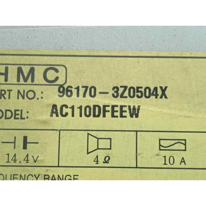 Recambio de sistema audio / radio cd para hyundai i40 cw 1.7 crdi cat referencia OEM IAM 961703Z0504X  