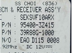 Recambio de modulo electronico para hyundai i40 cw 1.7 crdi cat referencia OEM IAM 954003Z415-39R88G1000 BCM - MODULO CONFORT  2