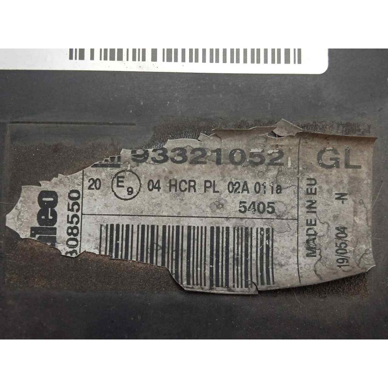Recambio de faro izquierdo para opel meriva 1.7 16v cdti referencia OEM IAM 93321052 MERIVA.A 