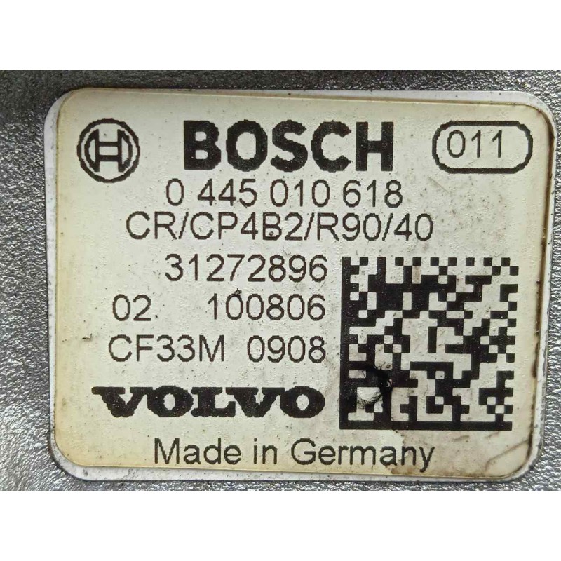Recambio de bomba inyeccion para volvo s60 lim. 2.0 diesel cat referencia OEM IAM 0445010618-31272896 BOSCH COMMON RAIL