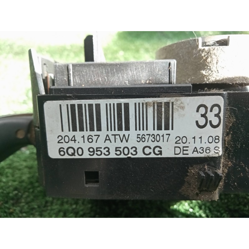 Recambio de mando luces para volkswagen polo (9n3) 1.4 tdi referencia OEM IAM 6Q0953503CG MANDO.DOBLE CON.TARA
