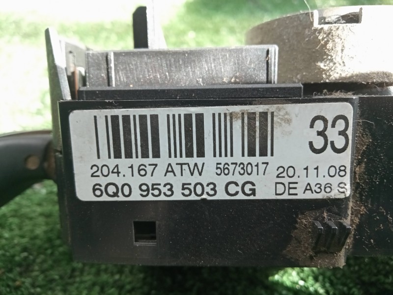 Recambio de mando luces para volkswagen polo (9n3) 1.4 tdi referencia OEM IAM 6Q0953503CG MANDO.DOBLE CON.TARA