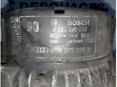 Recambio de alternador para audi 80 avant 1.9 tdi referencia OEM IAM 0123320003-028903025E 90A - BOSCH POLEA.FIJA 2