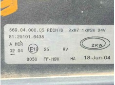Recambio de faro derecho para man m 2000 l/m 2000 m 14.xxx e2 6.9 diesel referencia OEM IAM 81251016438   2