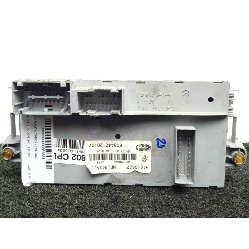 Recambio de centralita check control para lancia ypsilon (101) 1.2 cat referencia OEM IAM 51819322-503440120107  
