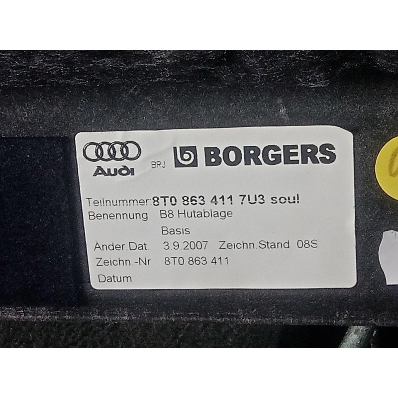 Recambio de bandeja trasera para audi a5 coupe (8t) 2.7 v6 24v tdi referencia OEM IAM 8T0863411  
