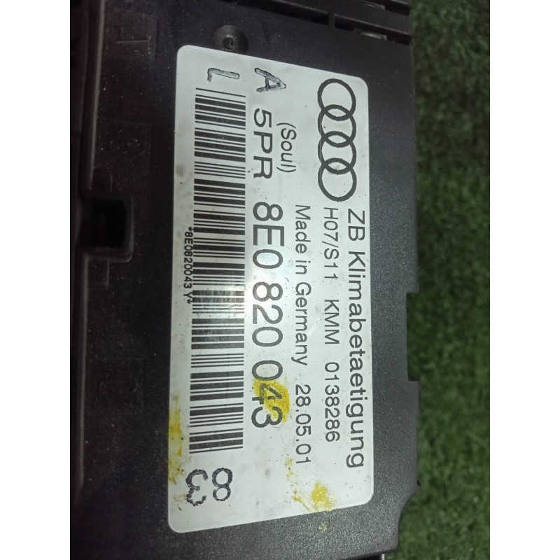 Recambio de mando climatizador para audi a4 berlina (8e) 1.8 20v turbo referencia OEM IAM 8E0820043  