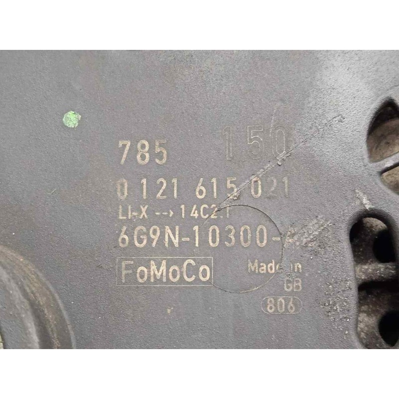 Recambio de alternador para ford mondeo ber. (ca2) 2.0 tdci cat referencia OEM IAM 6G9N10300AD-0121615021 150AH - BOSCH POLEA.EM