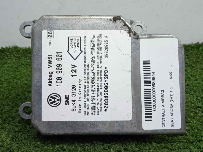 Recambio de centralita airbag para seat arosa (6h1) 1.0 referencia OEM IAM 5WK43120-1C0909601-36020605A  SME