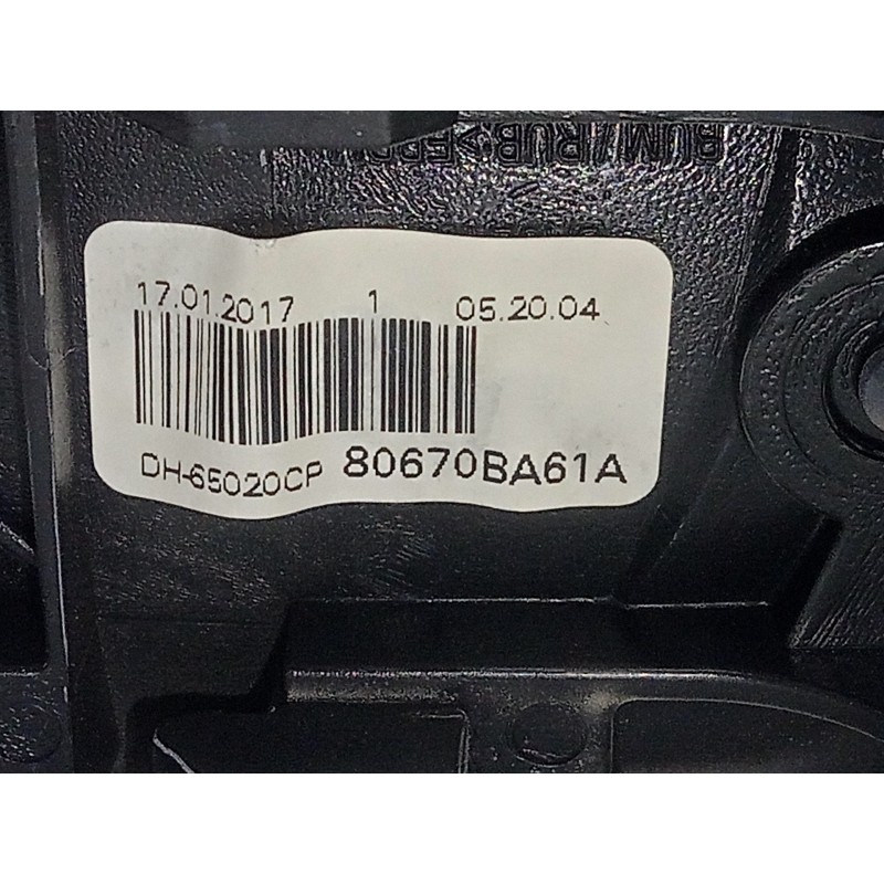 Recambio de maneta interior trasera derecha para nissan juke (f15) 1.2 16v cat referencia OEM IAM 80670BA61A  
