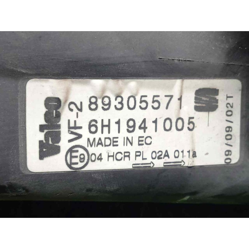 Recambio de faro izquierdo para seat arosa (6h1) 1.0 referencia OEM IAM 89305571-6H1941005 2.SERIE 