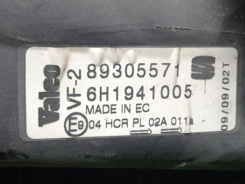 Recambio de faro izquierdo para seat arosa (6h1) 1.0 referencia OEM IAM 89305571-6H1941005 2.SERIE 