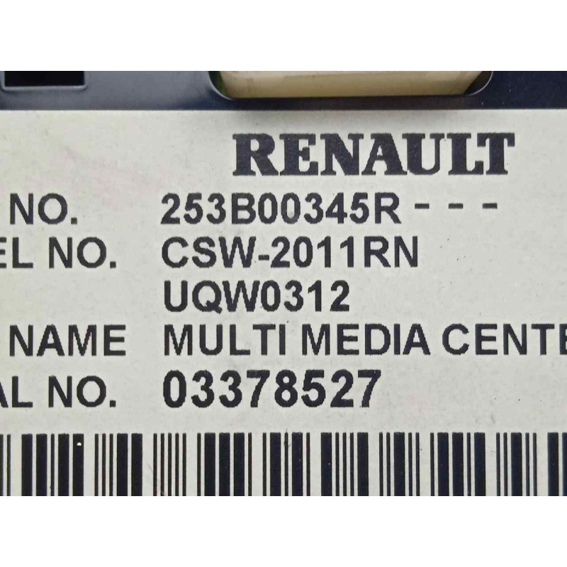 Recambio de mando multifuncion para renault megane iii berlina 5 p 1.5 dci diesel referencia OEM IAM 253B00345R  