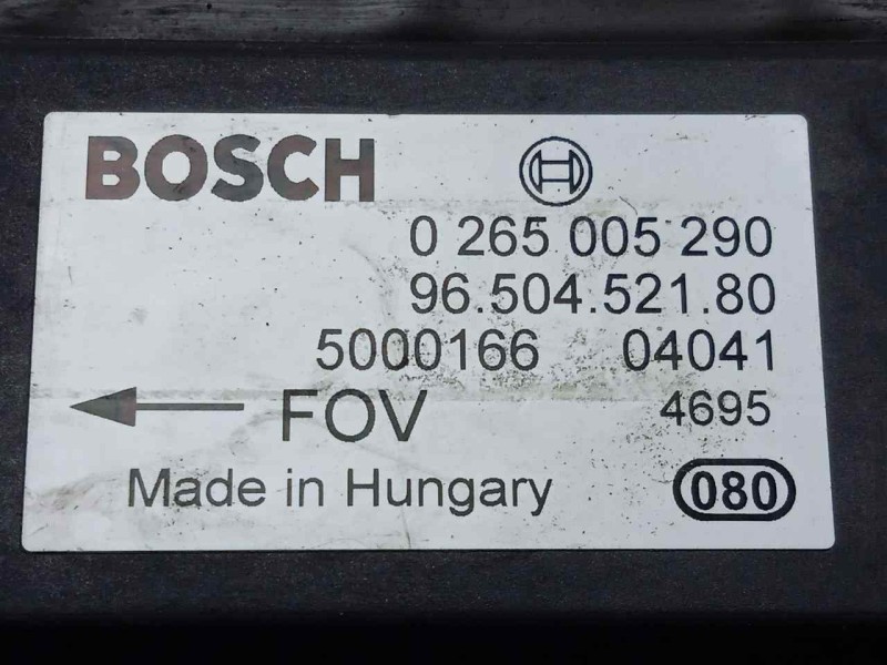 Recambio de centralita esp para peugeot 807 2.2 hdi fap cat (4hw) referencia OEM IAM 0265005290-9650452180  