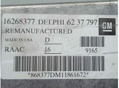 Recambio de centralita motor uce para opel astra g berlina 1.6 referencia OEM IAM 16268377-6237797 MULTEC F-V2 DELPHI 2