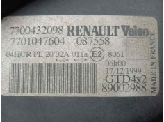 Recambio de faro izquierdo para renault scenic (ja..) 1.4 cat referencia OEM IAM 7700432098-7701047604-89002988 99-02 - PARA PUL 2